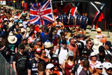 Fans on the Silverstone Pit walk