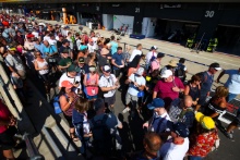 Fans on the Silverstone Pit walk
