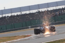 Sparks from the cars
