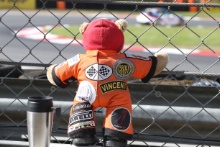 A marshal watching the action at Brands Hatch