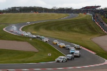 Race 1 start, Josh Cook, Power Maxed Racing Vauxhall Astra  leads