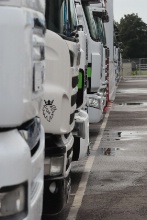 BTCC Trucks in the paddock