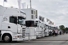 BTCC Trucks in the paddock
