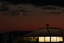 The moon at Knockhill