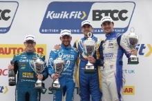Andrew Watson - CarStore Power Maxed Racing Vauxhall Astra, Jake Hill - Laser Tools Racing with MB Motorsport BMW 330e M Sport, Dan Cammish - NAPA Racing UK Ford Focus ST and Tom Ingram - Bristol Street Motors with EXCELR8- Hyundai i30 N Fastback