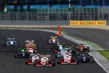 Start of Race 2 Ben Hingeley (GBR) Fortec Motorsports BRDC F3 leads