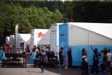 British F3 paddock at Spa Francorchamps
