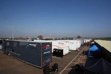 British GT paddock at Snetterton
