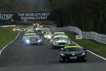 Start of Race 2 Rick Parfitt / Seb Morris Team Parker Racing Bentley Continental GT3 leads