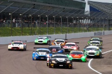 Race Start - Derek Johnston / Jonny Adam TF Sport Aston Martin Vantage GT3 leads