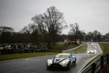 Flick Haigh / Jonathan Adam Optimum Motorsport Aston Martin Vantage V12 lead the race at the start