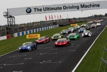 Start of the race Graham Davidson / Jonny Adam TF Sport Aston Martin V8 Vantage GT3 lead