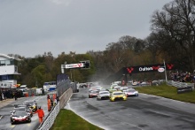 Start of Race 1, James Cottingham / Jonny Adam - 2Seas Motorsport Mercedes-AMG GT3 leads