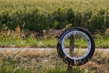 A discarded wheel