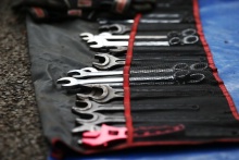 Mechanics tools in the service park