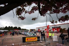 Start of the rally at the Pirelli factory in Carlisle