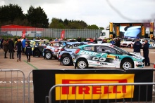 Start of the rally at the Pirelli factory in Carlisle