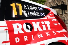Alex Laffey / Stuart Loudon Ford Fiesta R5 and the new livery on their Ford Fiesta