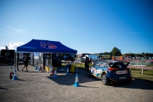 2022 Motorsport UK British Rally Championship Trackrod Rally - Filey, Yorkshire. 23rd - 24th September 2022. Alan Carmichael / Arthur Kierans - Hyundai R5