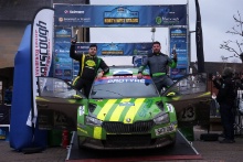 Open podium - Hugh Brunton / Drew Sturrock - Skoda Rally 2 Evon