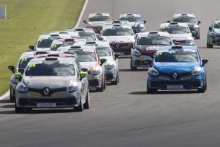Start - Lee Pattison (GBR) Team Cooksport Renault Clio CUp leads