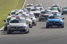 Start - Lee Pattison (GBR) Team Cooksport Renault Clio CUp leads