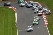 Start of the race, Mike Bushell (GBR) Team Pyro Renault Clio Cup