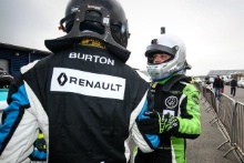 Gustav Burton (GBR) Team Pyro Renault Clio Cup and Louis Doyle (GBR) Renault Clio Cup Junior