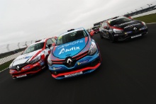 Max Coates - Team Hard - Clio Cup, Jack Young -  M.R.M. Clio Cup  and Ben Colburn - Westbourne Motorsport -  Clio Cup