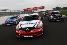 Jack Young -  M.R.M. Clio Cup ,  Max Coates - Team Hard - Clio Cup ad Ben Colburn - Westbourne Motorsport -  Clio Cup