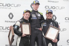 Ben Colburn - Westbourne Motorsport -  Clio Cup  Jack Young -  M.R.M. Clio Cup  Brett Lidsey - M.R.M. Clio Cup