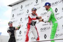 Ben Colburn - Westbourne Motorsport -  Clio Cup,  Max Coates - Team Hard - Clio Cup  and Jamie Bond - Team HARD - Clio Cup