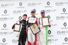 Ben Colburn - Westbourne Motorsport -  Clio Cup,  Max Coates - Team Hard - Clio Cup  and Jamie Bond - Team HARD - Clio Cup