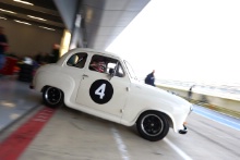 Silverstone Classic Media Day 2017,
Silverstone Circuit, Northants, England. 23rd March 2017.
Steve Soper Austin A35.
Copyright Free for editorial use.