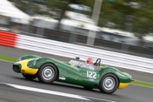 Silverstone Classic 
28-30 July 2017
At the Home of British Motorsport
Stirling Moss pre 61 Sports cars 
HARRIS Tom, NEEDELL Tiff, Lister Jaguar Knobbly
Free for editorial use only
Photo credit –  JEP
