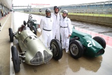 Silverstone Classic (20-21 July 2018) Preview Day, 
2 May 2018, At the Home of British Motorsport.
 Karun Chandhok, Mark Webber and Susie Wolff
Free for editorial use only. Photo credit - JEP

 
