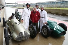 Silverstone Classic (20-21 July 2018) Preview Day, 
2 May 2018, At the Home of British Motorsport.
Murray Walker (GBR) with Mark Webber, Karun Chandhok and Susie Wolff
Free for editorial use only. Photo credit - JEP

 

