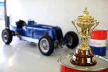 Silverstone Classic (20-21 July 2018) Preview Day, 
2 May 2018, At the Home of British Motorsport.
1948 British Grand Prix trophy 
Free for editorial use only. Photo credit - JEP

 
