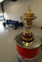 Silverstone Classic (20-21 July 2018) Preview Day, 
2 May 2018, At the Home of British Motorsport.
1948 British Grand Prix trophy 
Free for editorial use only. Photo credit - JEP

 
