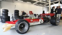 NORTHAMPTON, ENGLAND - MAY 02:  Silverstone Classic (20-21 July 2018) Preview Day, 2 May 2018, At the Home of British Motorsport. A Lotus 49b pictured during the Silverstone Classic Media Day. Free for editorial use only. Photo credit - Matthew Lewis/Getty Images.  (Photo by Matthew Lewis/Getty Images for Silverstone Classic)