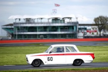 Silverstone Classic (20-21 July 2018) Preview Day, 
2 May 2018, At the Home of British Motorsport.
Ford Lotus Cortina 
Free for editorial use only. Photo credit - JEP