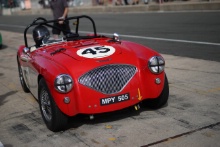 Silverstone Classic 
20-22 July 2018
At the Home of British Motorsport
45 Paul Mortimer/Jonathan Mortimer, Austin-Healey 100M
Free for editorial use only
Photo credit – JEP