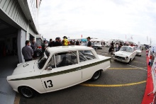 Silverstone Classic 
20-22 July 2018
At the Home of British Motorsport
13 Andy Wolfe/Rob Huff, Ford Lotus Cortina
Free for editorial use only
Photo credit – JEP