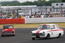Silverstone Classic 
20-22 July 2018
At the Home of British Motorsport
24 Rob Myers/Benji Hetherington, Ford Lotus Cortina
Free for editorial use only
Photo credit – JEP