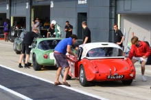 Silverstone Classic 
20-22 July 2018
At the Home of British Motorsport
207 Crispin Harris/James Wilmoth, Austin Healey 3000
Free for editorial use only
Photo credit – JEP