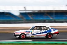 Silverstone Classic (27-29 July 2019) Preview Day,
10th April 2019, At the Home of British Motorsport.
Ford Capri.
Free for editorial use only. Photo credit – JEP