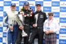 Silverstone Classic 2019Phil Hall, Mick Lyons, Henry Fletcher and Sir Jackie StewartAt the Home of British Motorsport. 26-28 July 2019Free for editorial use only Photo credit – JEP