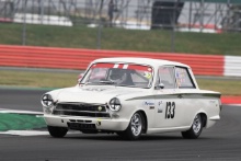 Silverstone Classic 2019
133 VELLA Alberto, GB, ROBINSON David, GB, Ford Lotus Cortina
At the Home of British Motorsport. 26-28 July 2019
Free for editorial use only 
Photo credit – JEP