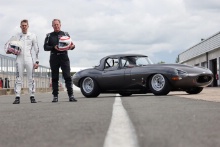 Silverstone Classic 2021 Martin Brundle and Alex Brundle - Jaguar E-Type.At the Home of British Motorsport. 30th July – 1st August Free for editorial use only 