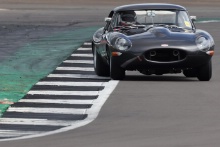 Silverstone Classic 2021 Martin Brundle and Alex Brundle - Jaguar E-Type.At the Home of British Motorsport. 30th July – 1st August Free for editorial use only 